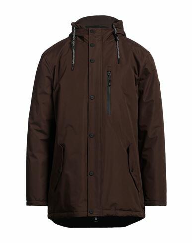 Markup Man Coat Dark brown Polyester Cover