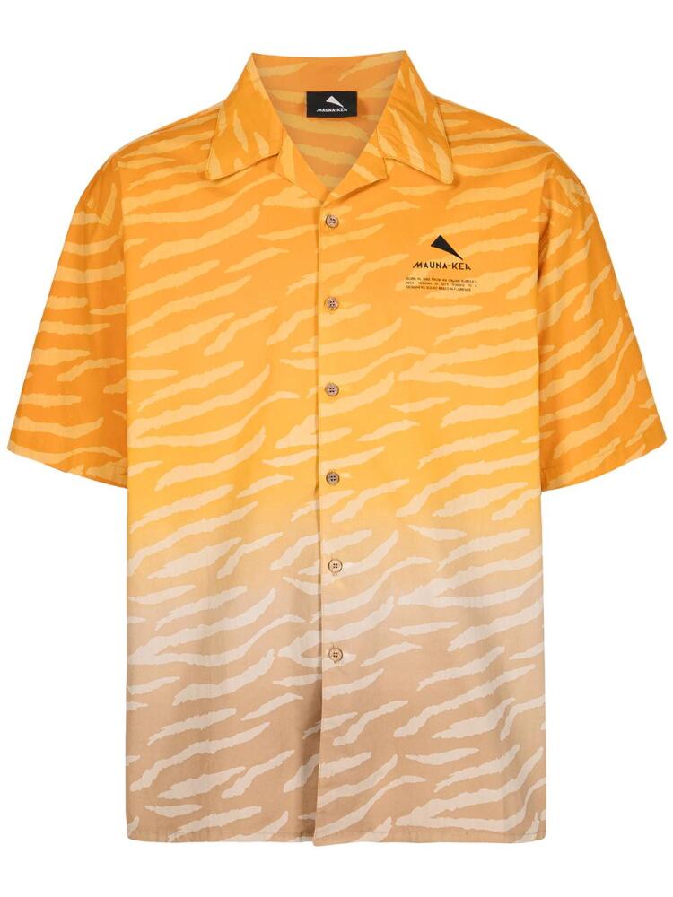 Mauna Kea chest logo-print shirt - Orange Cover