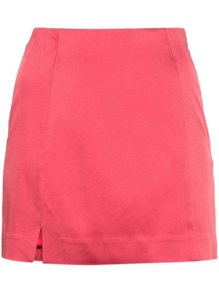 Cult Gaia Flor satin mini skirt - Pink Cover