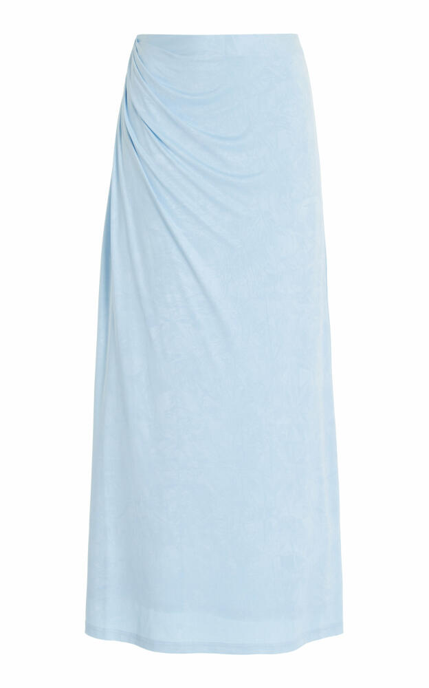 Significant Other - Priya Draped Crepe Maxi Skirt - Blue Cover