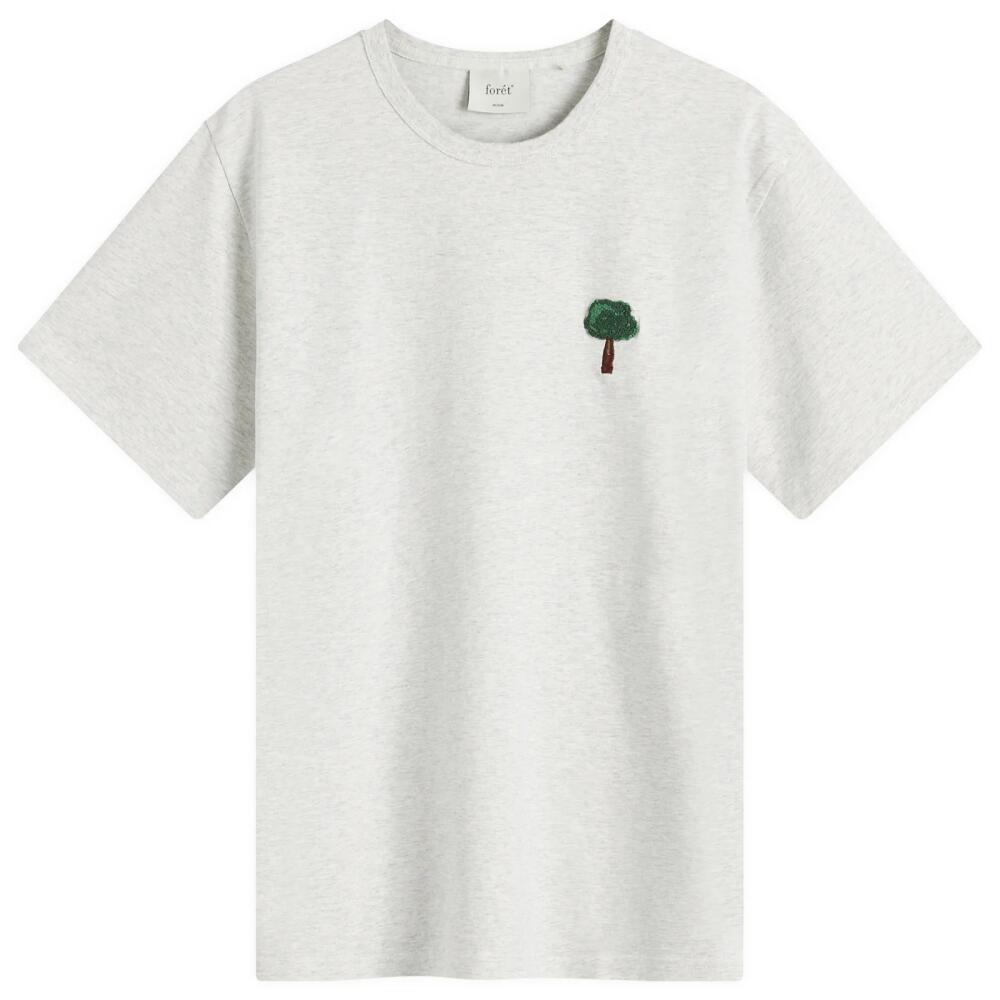 Foret Men's Tree T-Shirt in Snow Melange Cover