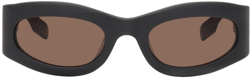 MCQ Gray Oval Sunglasses Cover