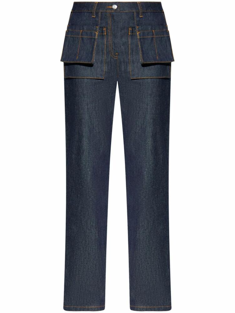 Helmut Lang straight-leg cotton jeans - Blue Cover