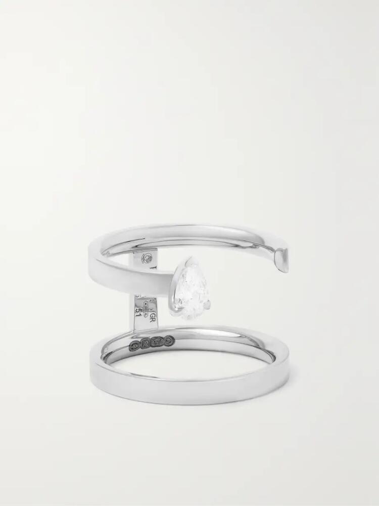 Repossi - Serti Sur Vide 18-karat White Gold Diamond Ring - 53 Cover