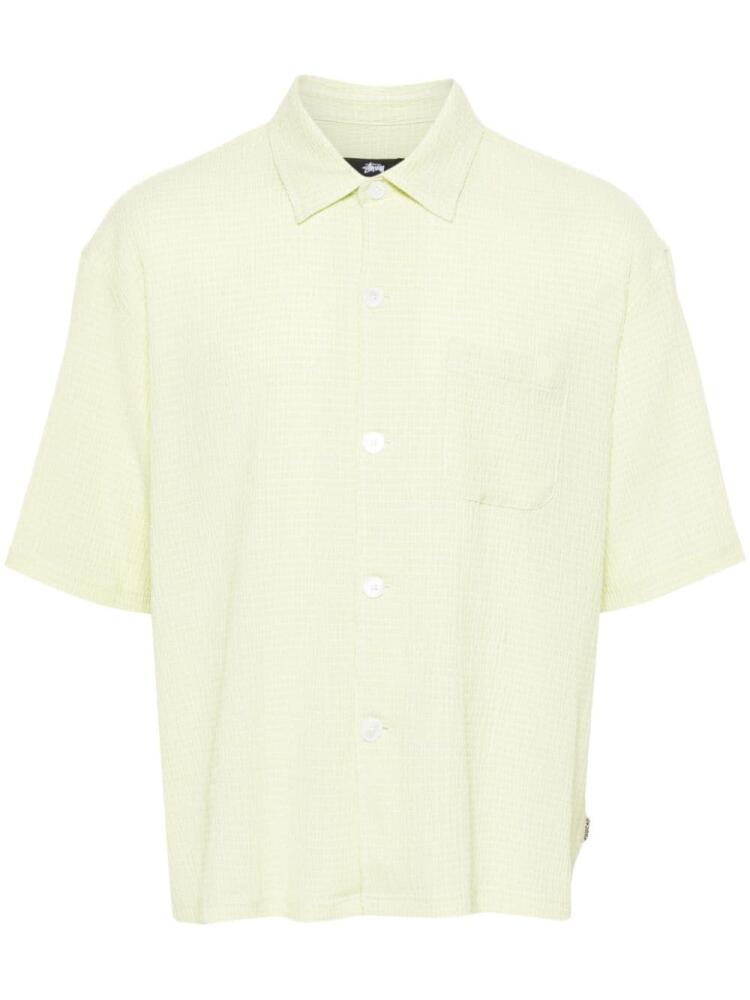 Stüssy Flat Bottom Crinkled shirt - Green Cover