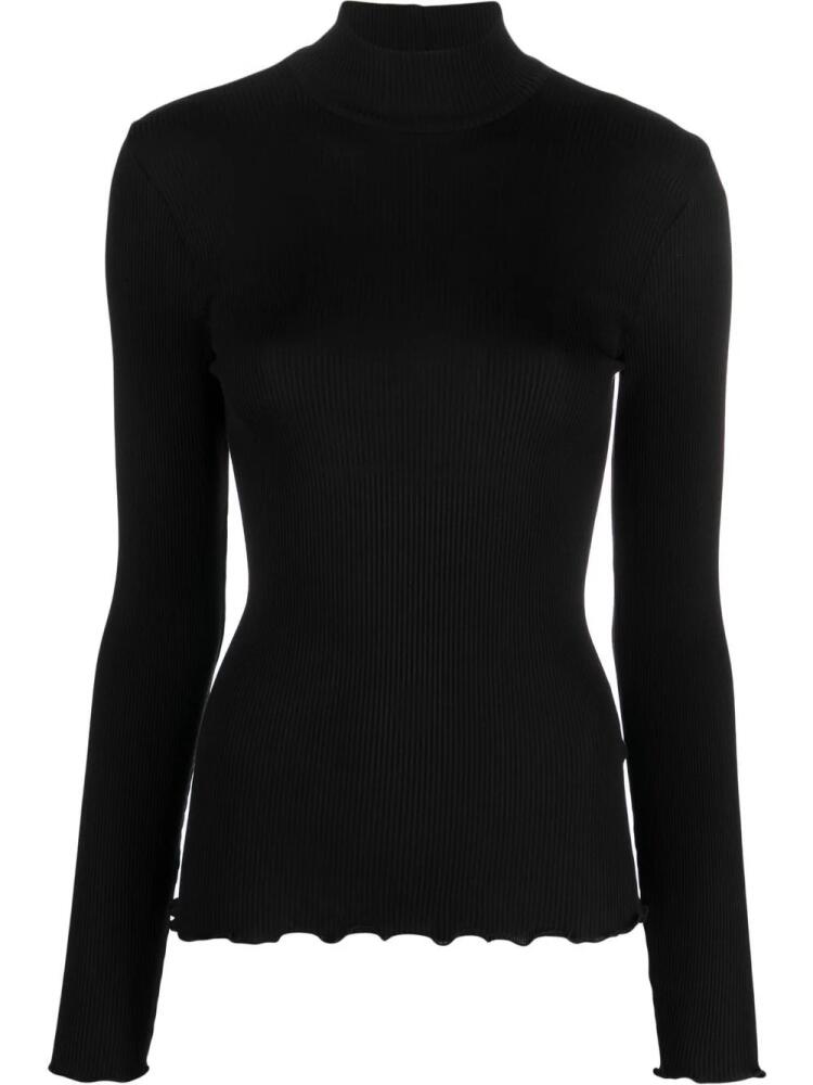 Givenchy scallop-edge roll neck jumper - Black Cover