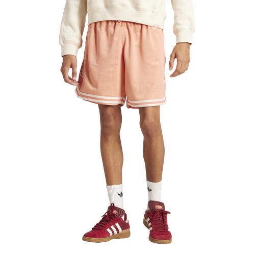 adidas Originals Varsity Mesh Shorts - Mens Pink/Beige Cover