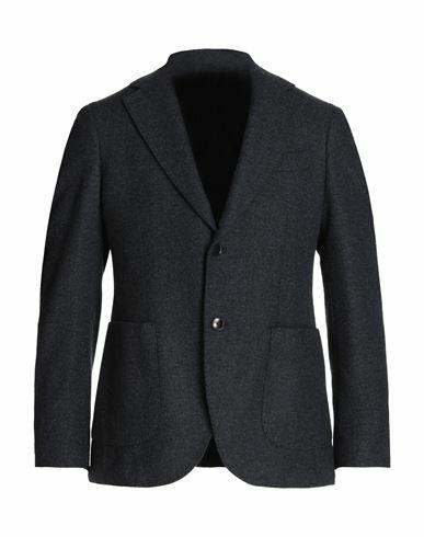 Mp Massimo Piombo Man Blazer Navy blue Wool, Polyester, Polyamide Cover