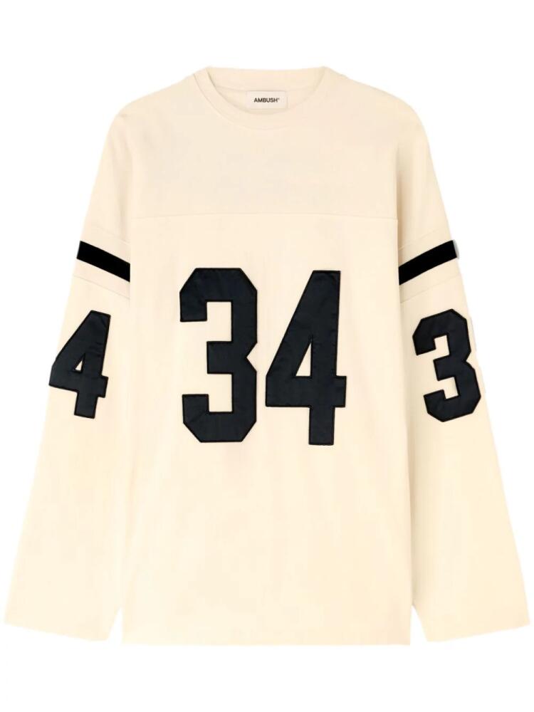 AMBUSH cotton football t-shirt - Neutrals Cover