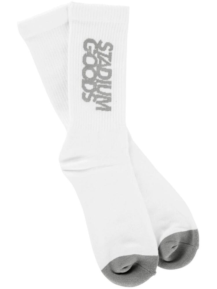 STADIUM GOODS® Basic "Grey/White" crew socks Cover