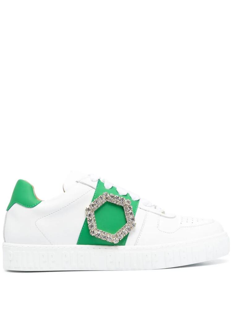 Philipp Plein leather low-top sneakers - White Cover