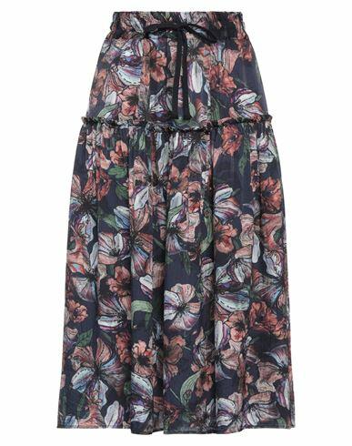 High Woman Midi skirt Midnight blue Rayon Cover