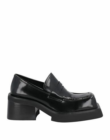 Jeffrey Campbell Woman Loafers Black Leather Cover