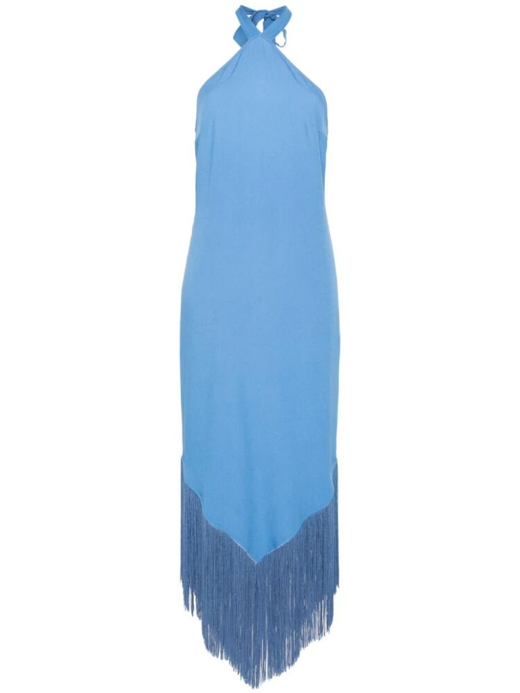 Taller Marmo Nina fringed maxi dress - Blue Cover