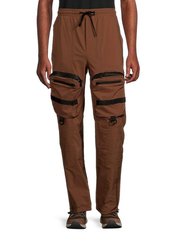 American Stitch Men's Another Day Drawstring Cargo Pants - Brown Cover