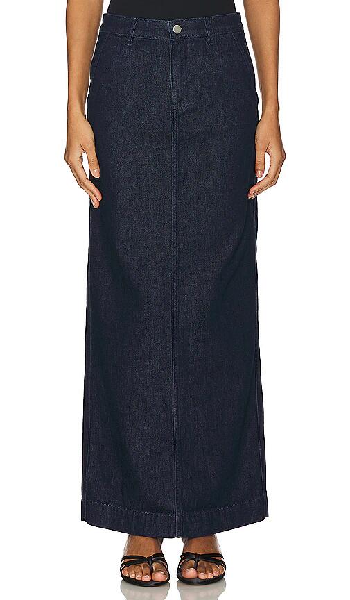 Theory Maxi Trouser Skirt in Blue Cover