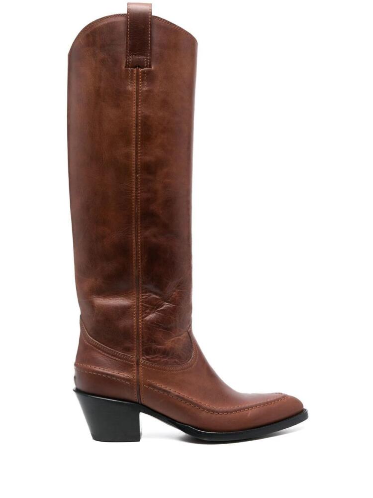 Buttero knee-length cowboy boots - Brown Cover