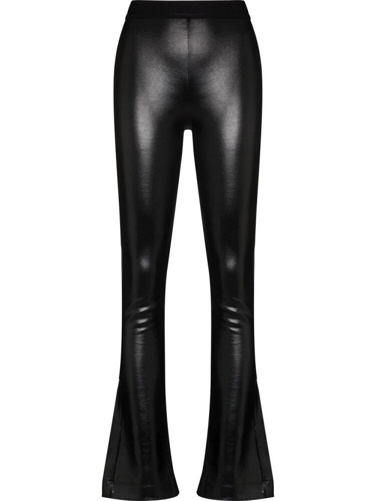 RTA Lais Coated flared leggings - Black Cover