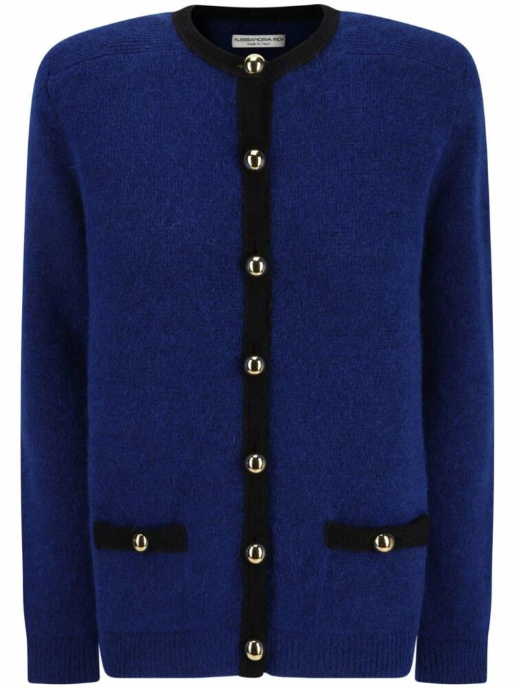 Alessandra Rich oversize cardigan - Blue Cover