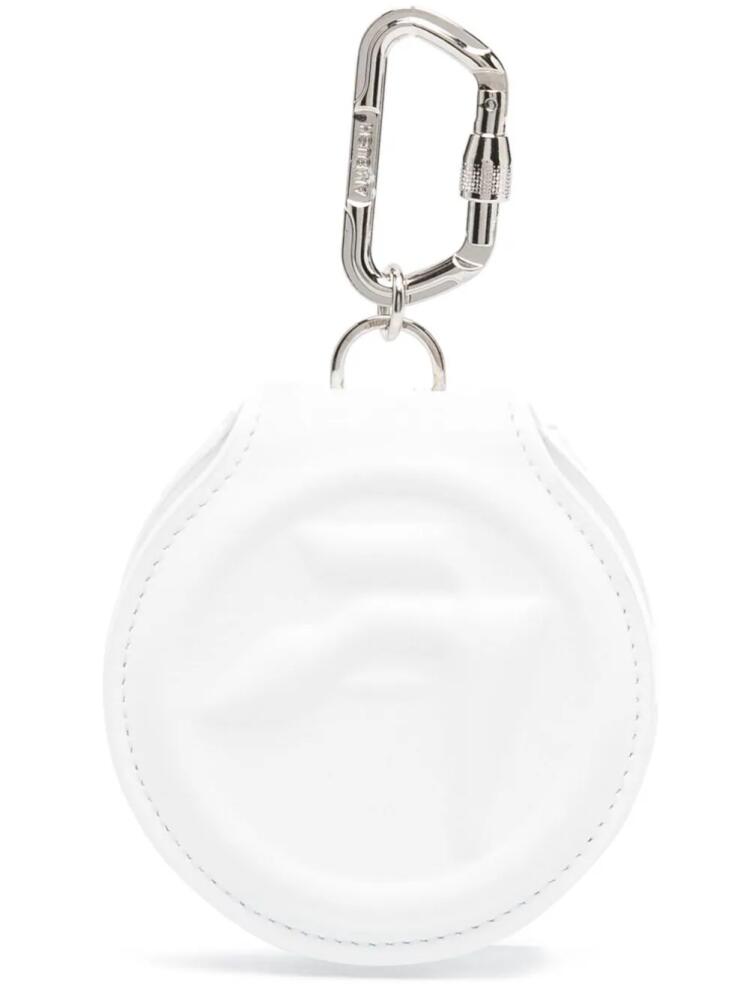 AMBUSH Amblem-embossed leather AirPods case - White Cover