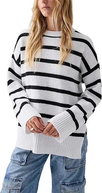 Sanctuary Stroll In The Snow Tunic (Black Stripe) Women's Clothing Cover