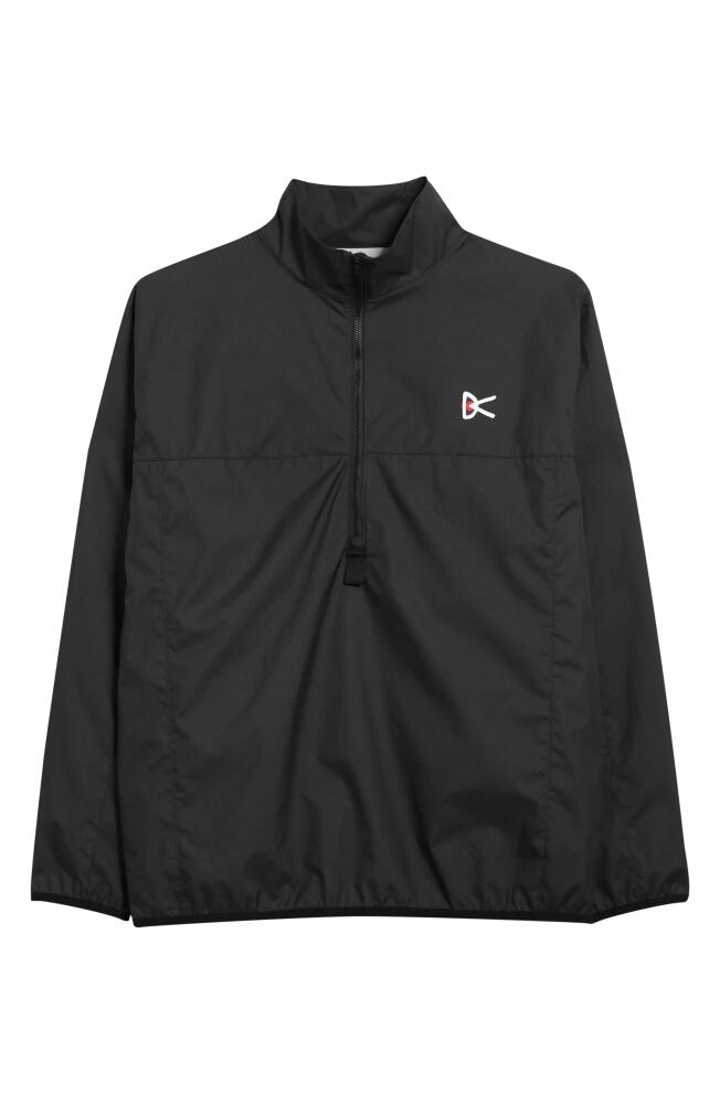 District Vision Theo Waterproof Half Zip Jacket in Black Cover