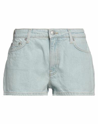 Chiara Ferragni Woman Denim shorts Blue Cotton Cover