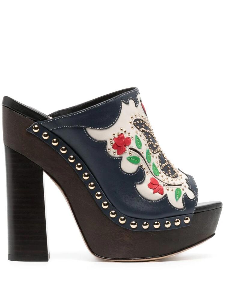 Sophia Webster Shelby platform mules - Blue Cover