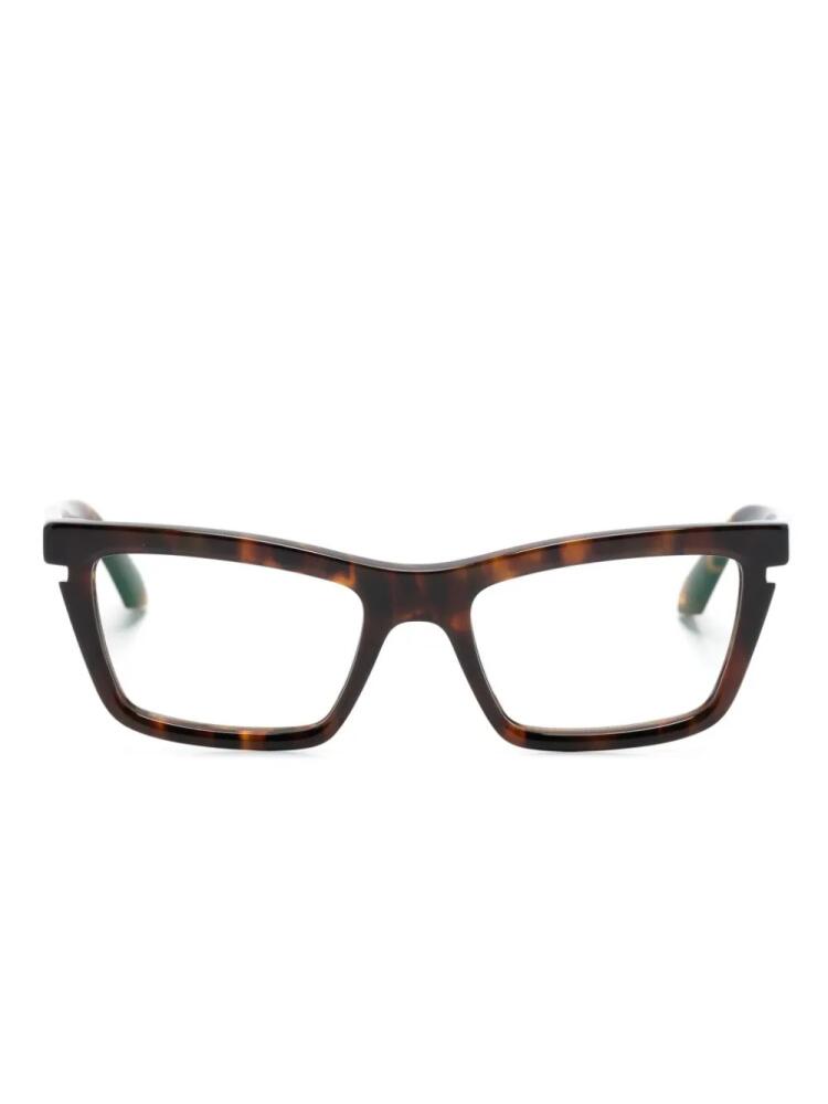 Off-White Eyewear Style 50 rectangle-frame glasses - Brown Cover