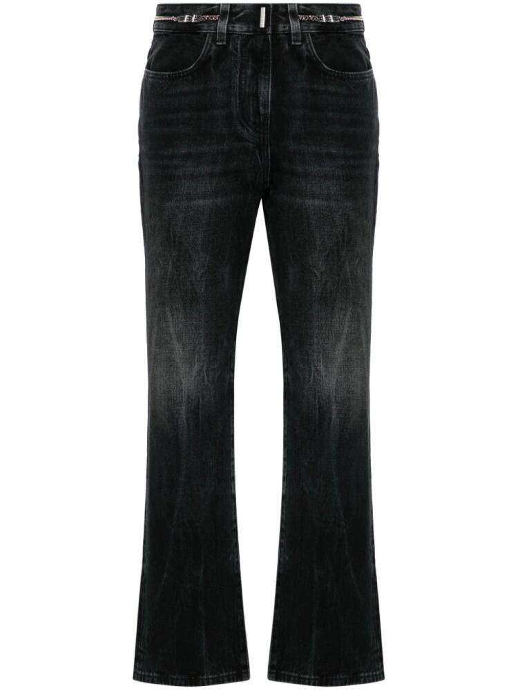 Givenchy logo-plaque bootcut jeans - Black Cover