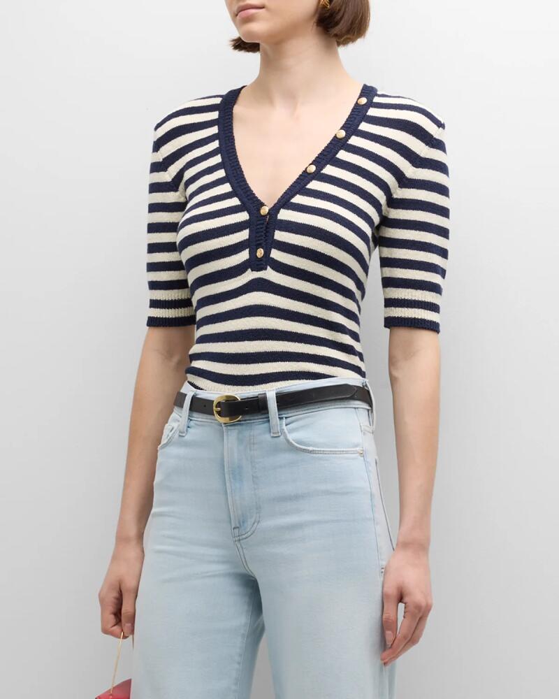 FRAME Stripe Femme Mariner Sweater Cover