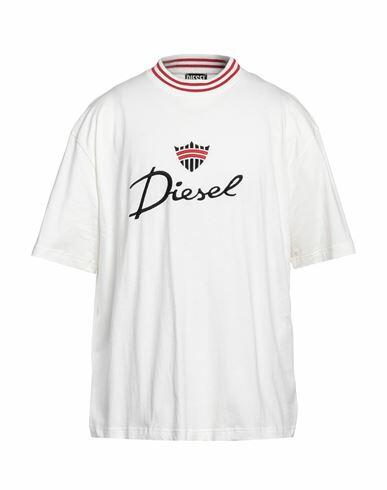 Diesel Man T-shirt White Cotton Cover