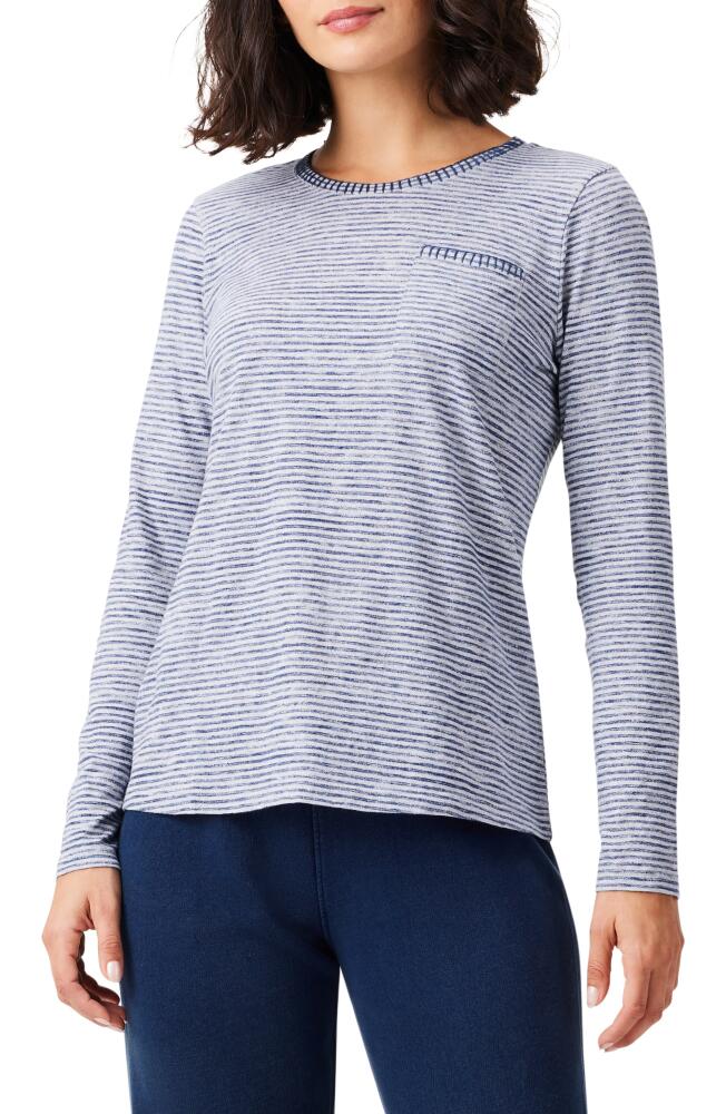 NZT by NIC+ZOE Stripe Long Sleeve T-Shirt in Grey Multi Cover