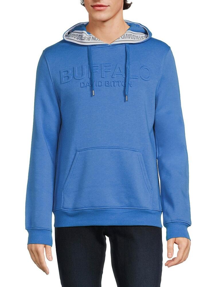 BUFFALO David Bitton Men's Fadol Logo Hoodie - Star Blue Cover