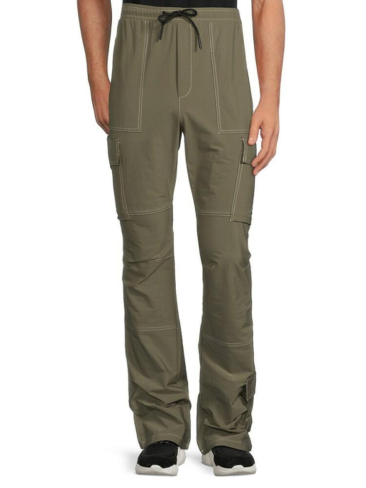 American Stitch Men's Contrast Stitch Cargo Pants - Olive Cover