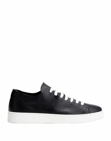 8 By Yoox Leather Low-top Sneakers Man Sneakers Midnight blue Calfskin Cover