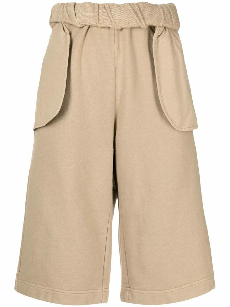 Dion Lee cotton knee-length shorts - Brown Cover