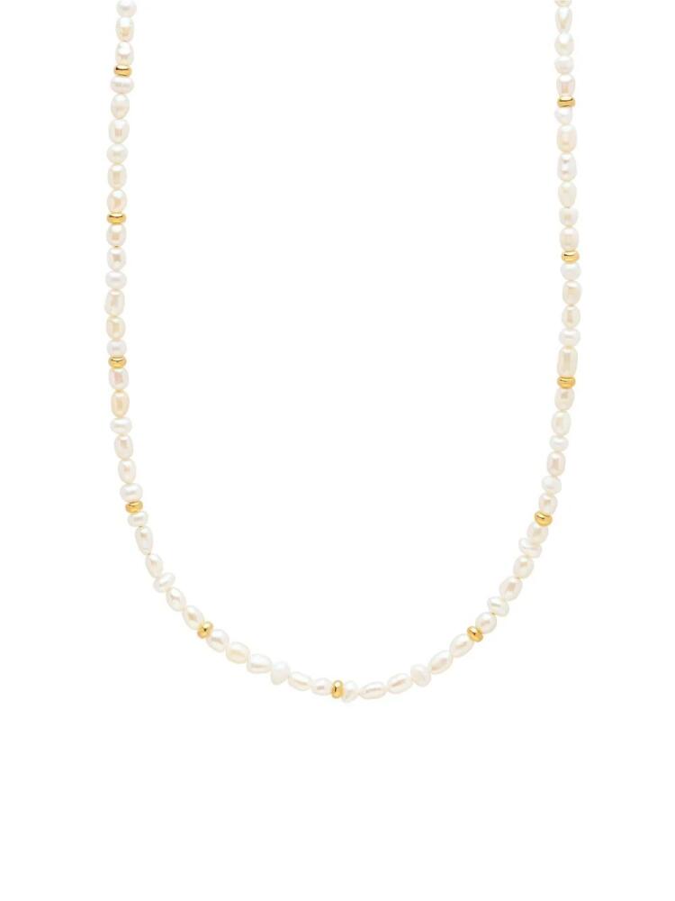 Nialaya Jewelry mini pearl choker necklace - White Cover