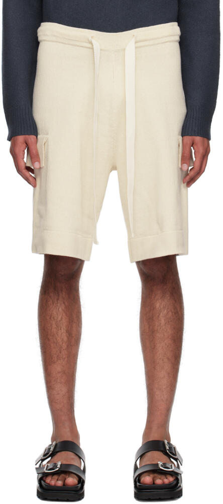 Jil Sander Beige Drawstring Shorts Cover