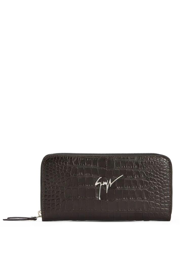 Giuseppe Zanotti Charlotte logo-plaque leather wallet - Brown Cover