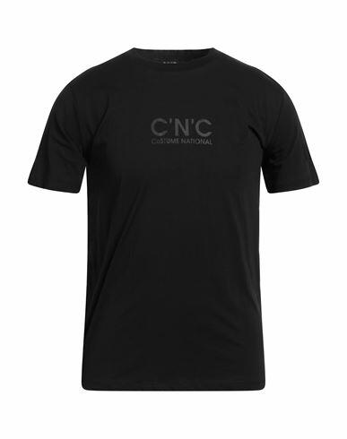 C'n'c' Costume National Man T-shirt Black Cotton Cover