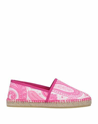 Etro Woman Espadrilles Fuchsia Textile fibers Cover