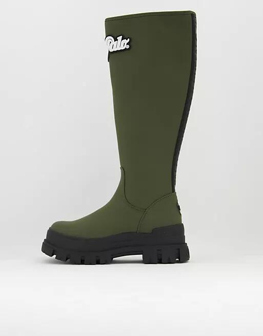 Buffalo Aspha Rain Hi wellie boots in black Cover