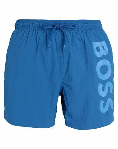 Boss Man Swim trunks Azure Recycled polyamide Cover