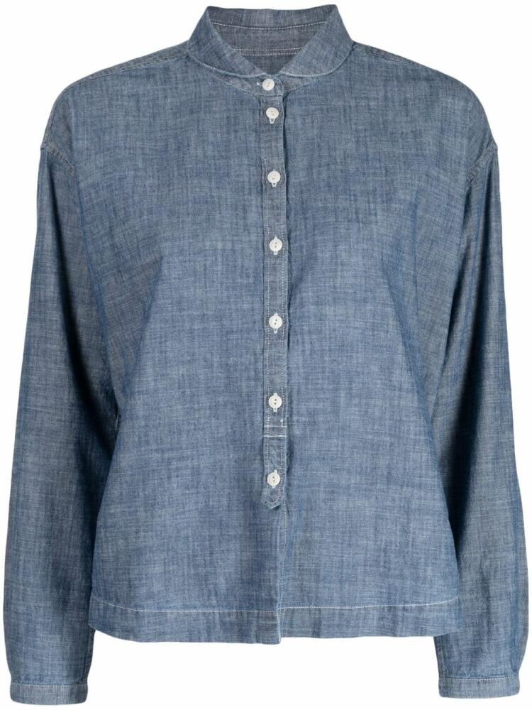 YMC Marianne long-sleeve shirt - Blue Cover