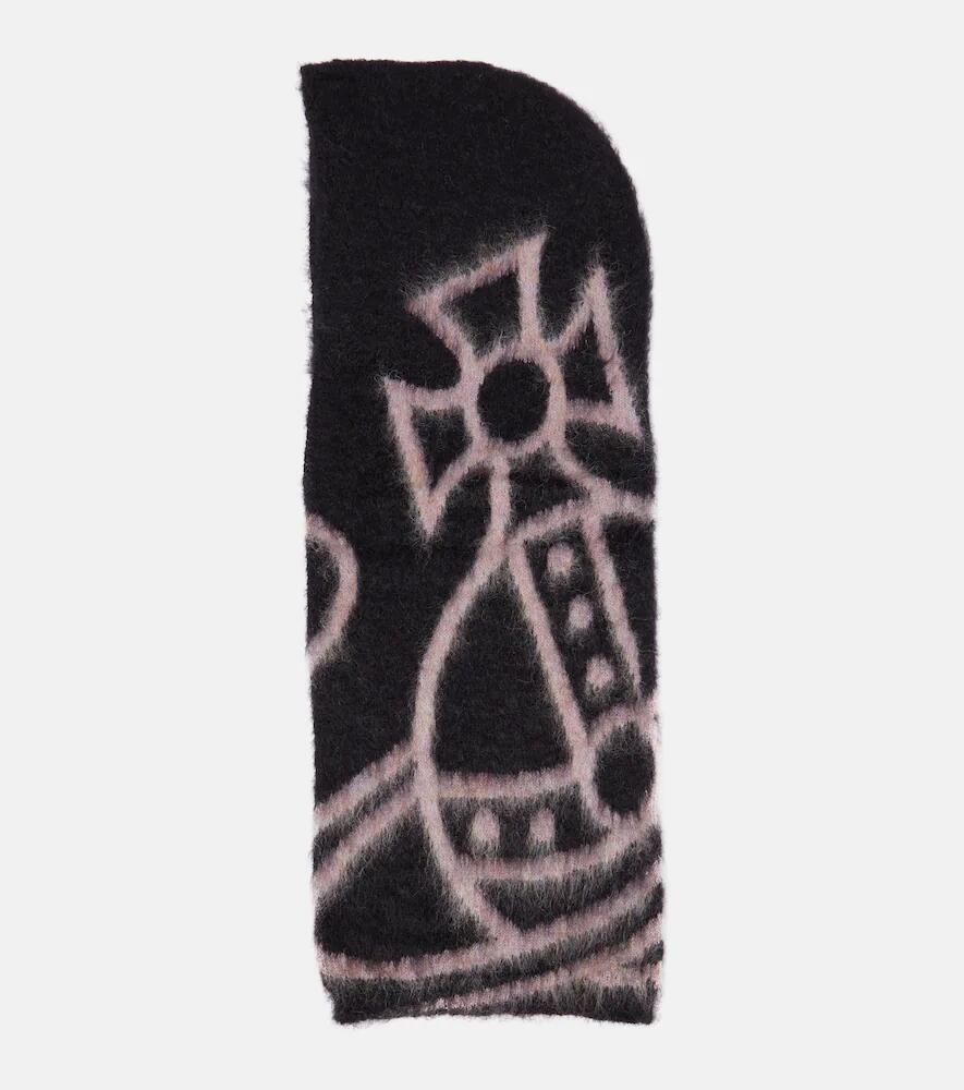 Vivienne Westwood Intarsia mohair-blend hood Cover