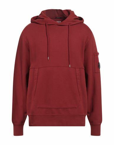 C. p. Company Man Sweatshirt Brick red Cotton Cover