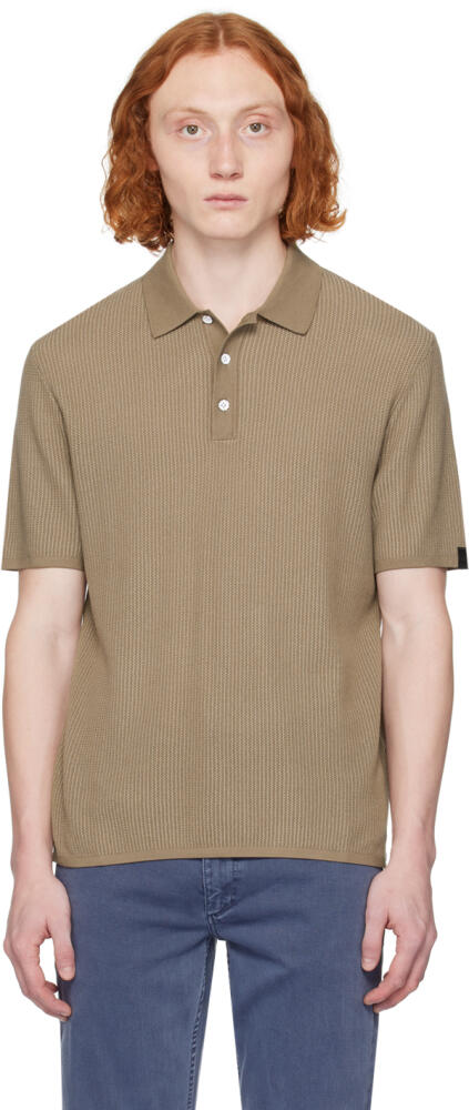 rag & bone Taupe Harvey Polo Cover