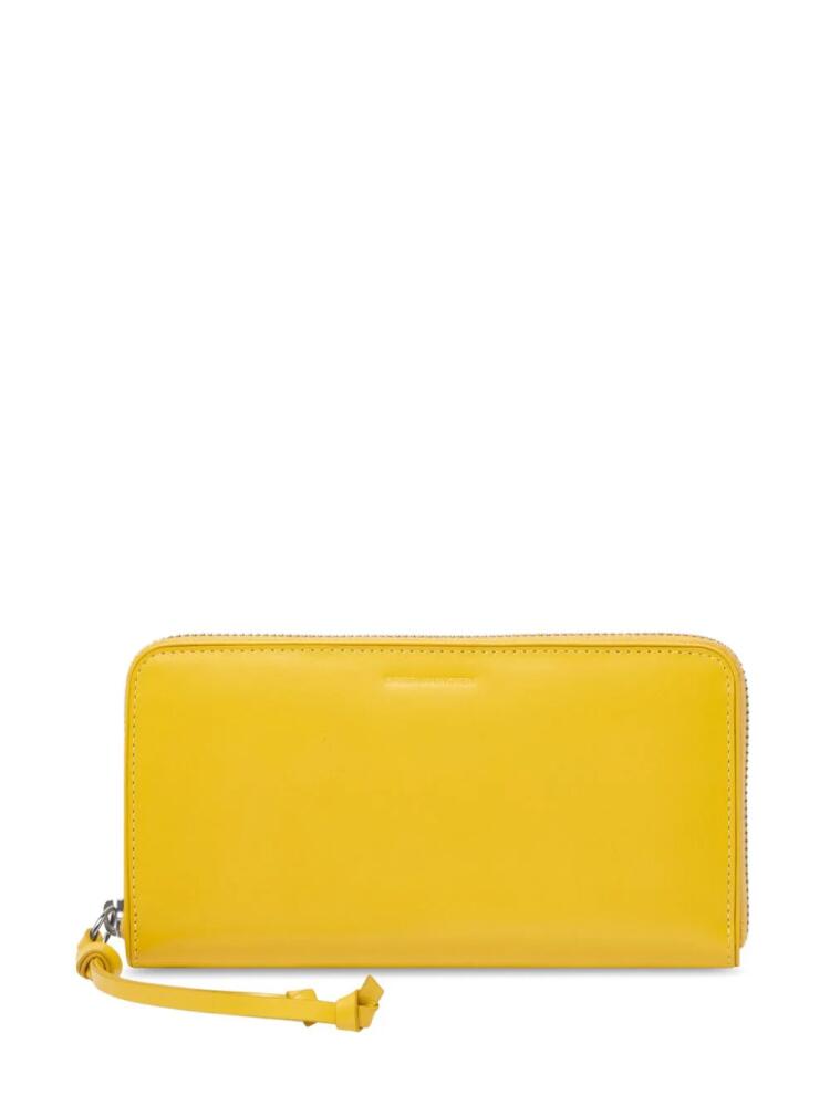 DRIES VAN NOTEN debossed logo wallet - Yellow Cover