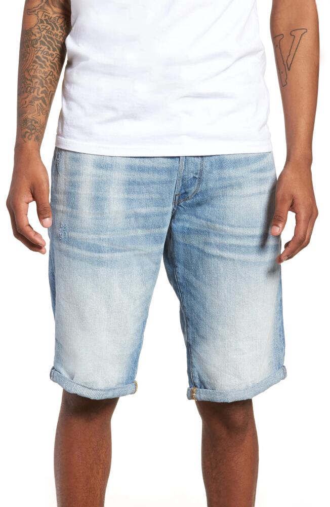 G-Star RAW Slim Fit Denim Shorts in Light Aged Cover